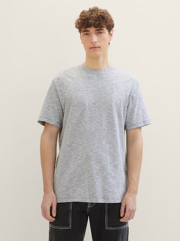 T-Shirt TOM TAILOR DENIM en gris : devant