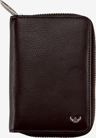 Porte-monnaies 'Capri' GOLDEN HEAD en marron : devant