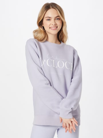 EINSTEIN & NEWTON - Sweatshirt 'Wine oClock' em roxo: frente