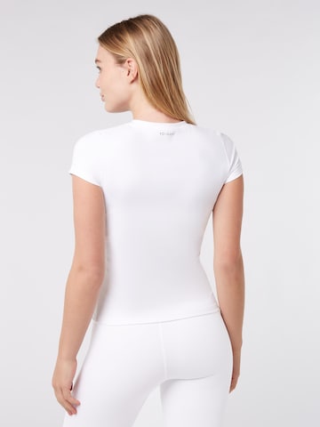 YO-GAYA Sporttop 'Short Sleeve Top' in Wit