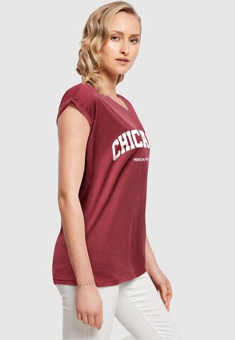 Merchcode T-Shirt 'Chicago' in Rot