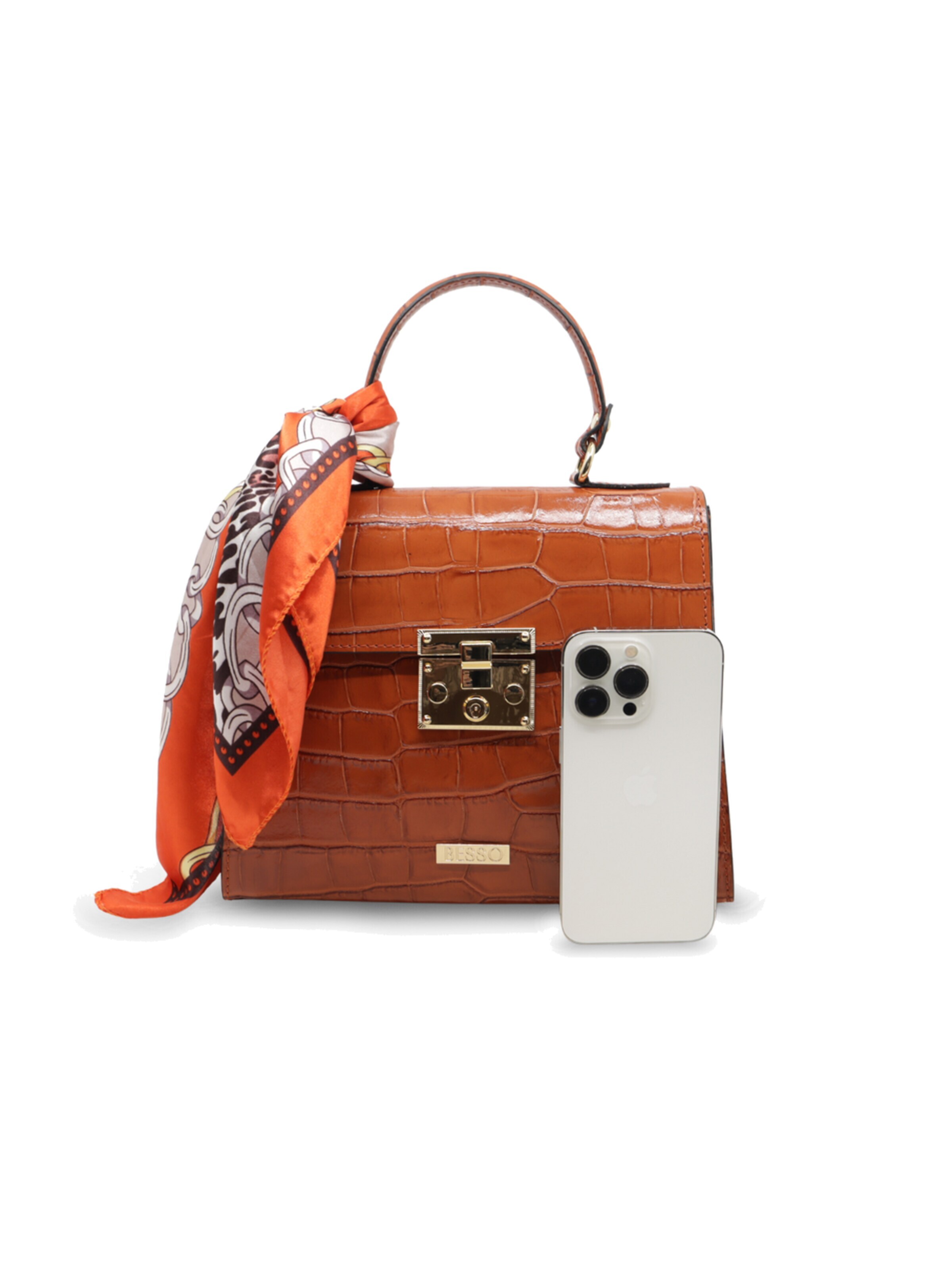BESSO Handbag 'Serenata di Seta' in Orange