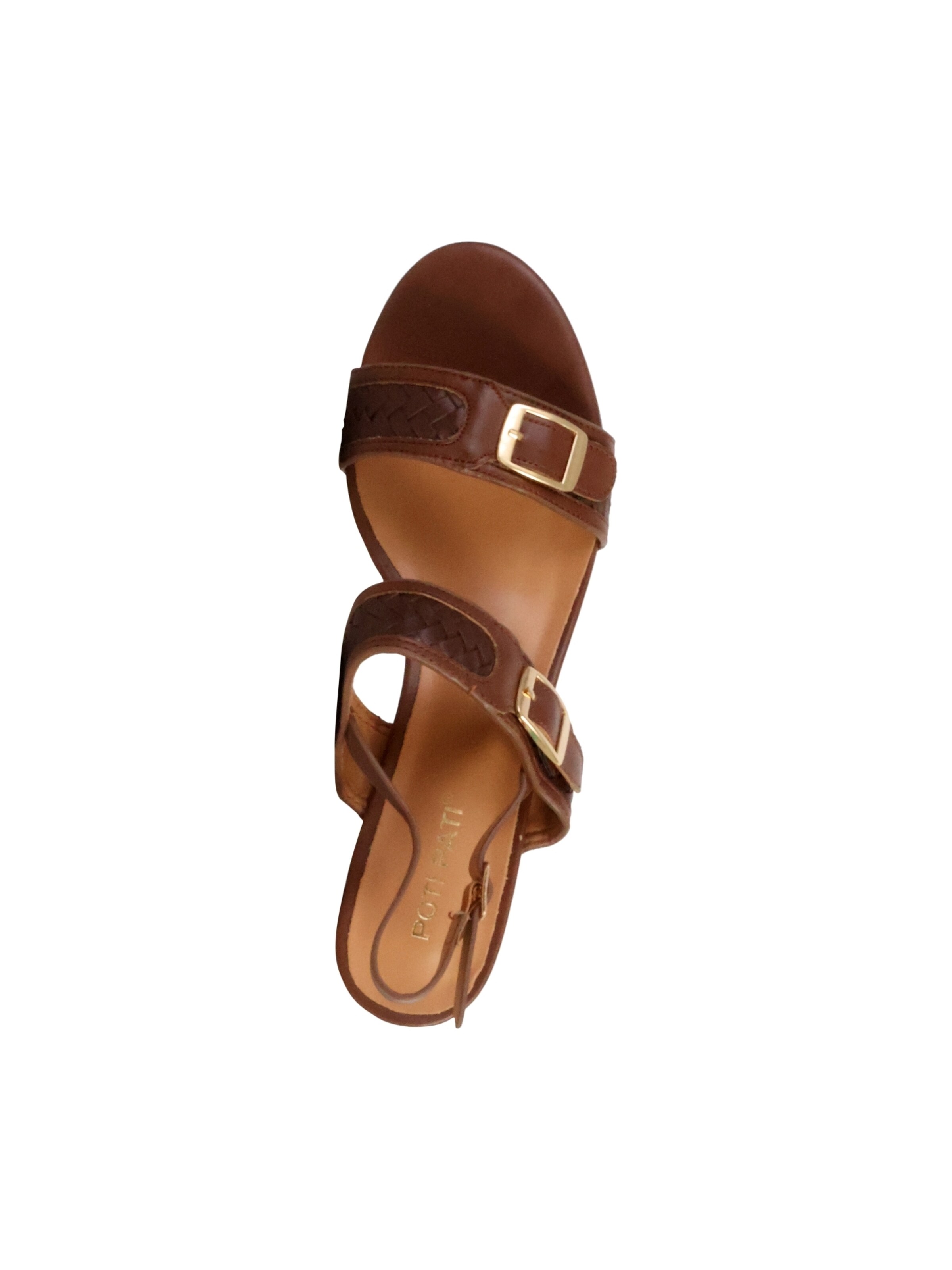 Sandales 'Supermodische Sandalen mit Absatz' POTI PATI en marron