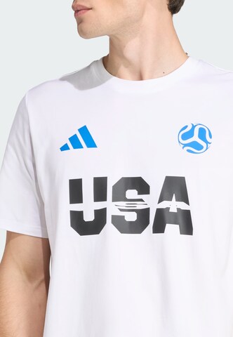 ADIDAS PERFORMANCE - Camiseta funcional 'USA' en blanco