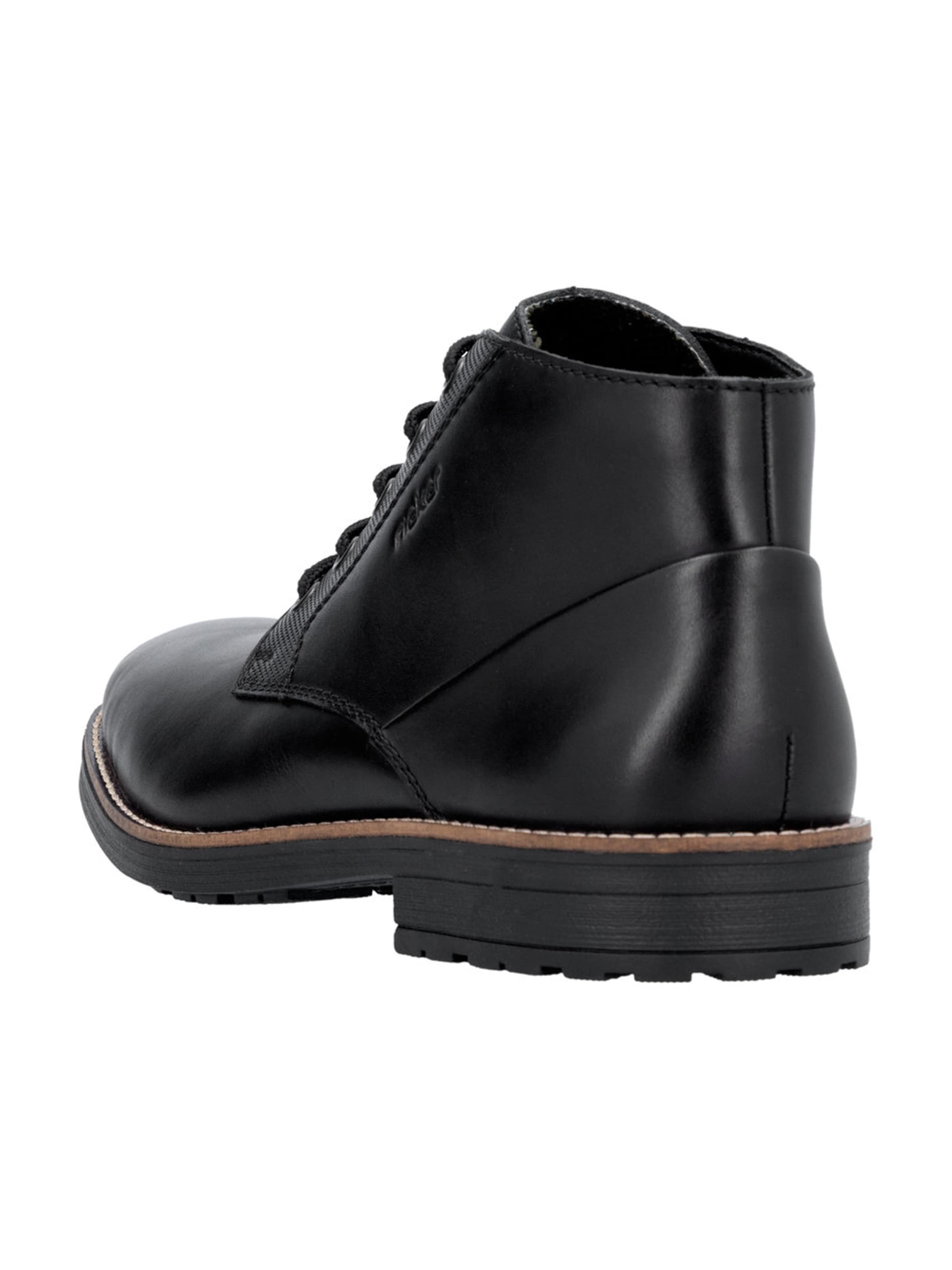 RiekerČizme na vezanje - crna boja