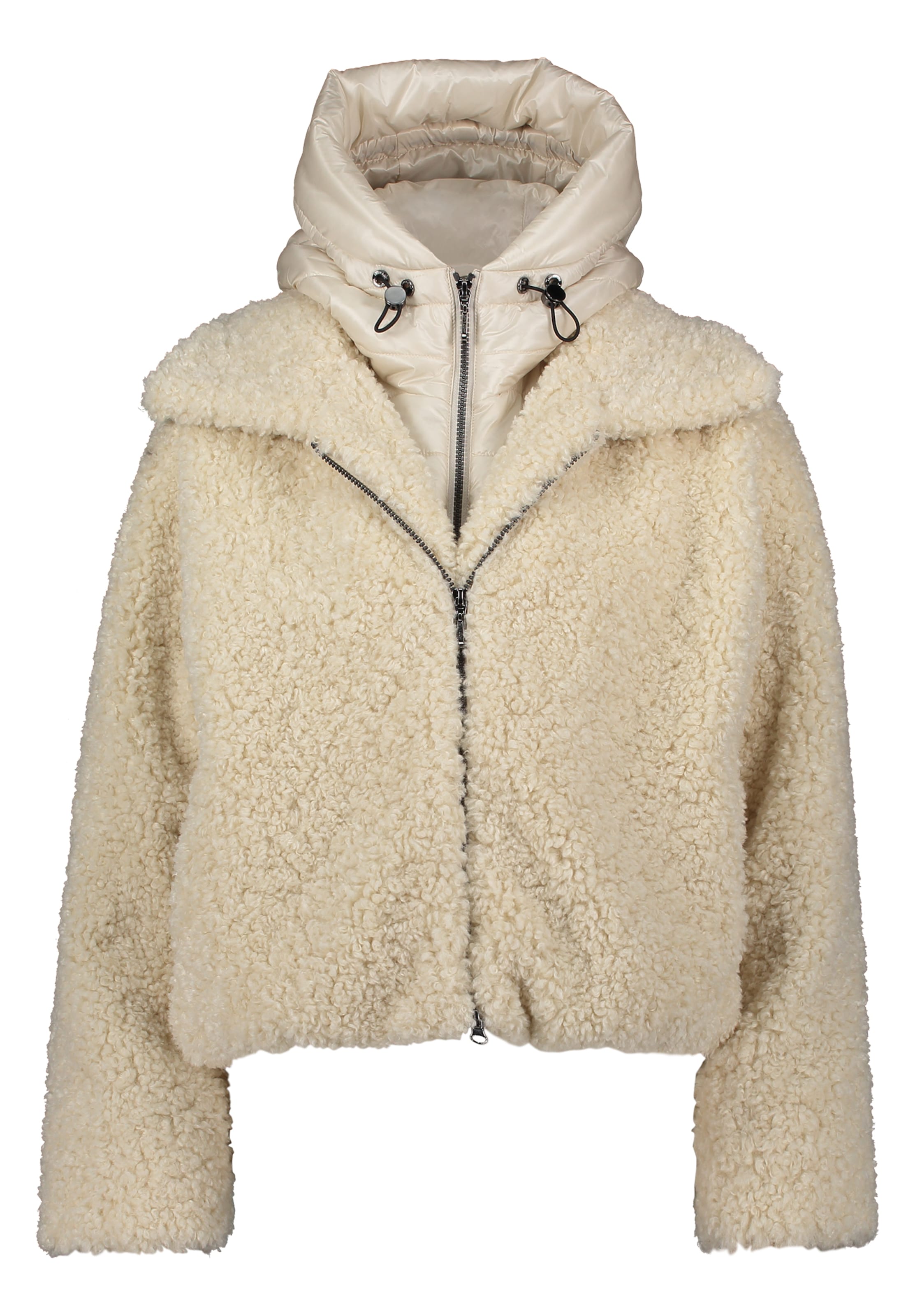 Amber & June Between-season jacket in Beige: front