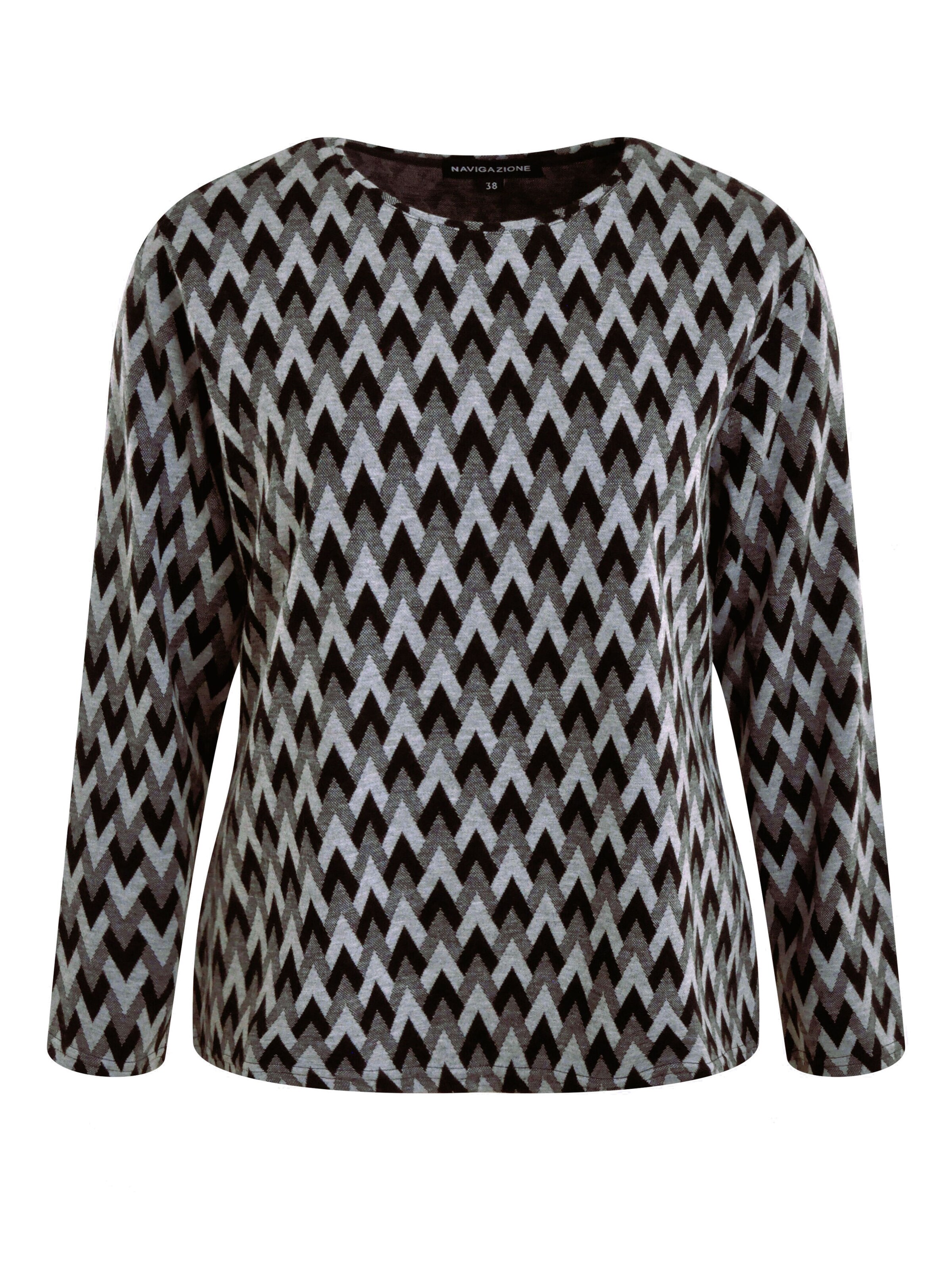 Pull-over Navigazione en gris : devant