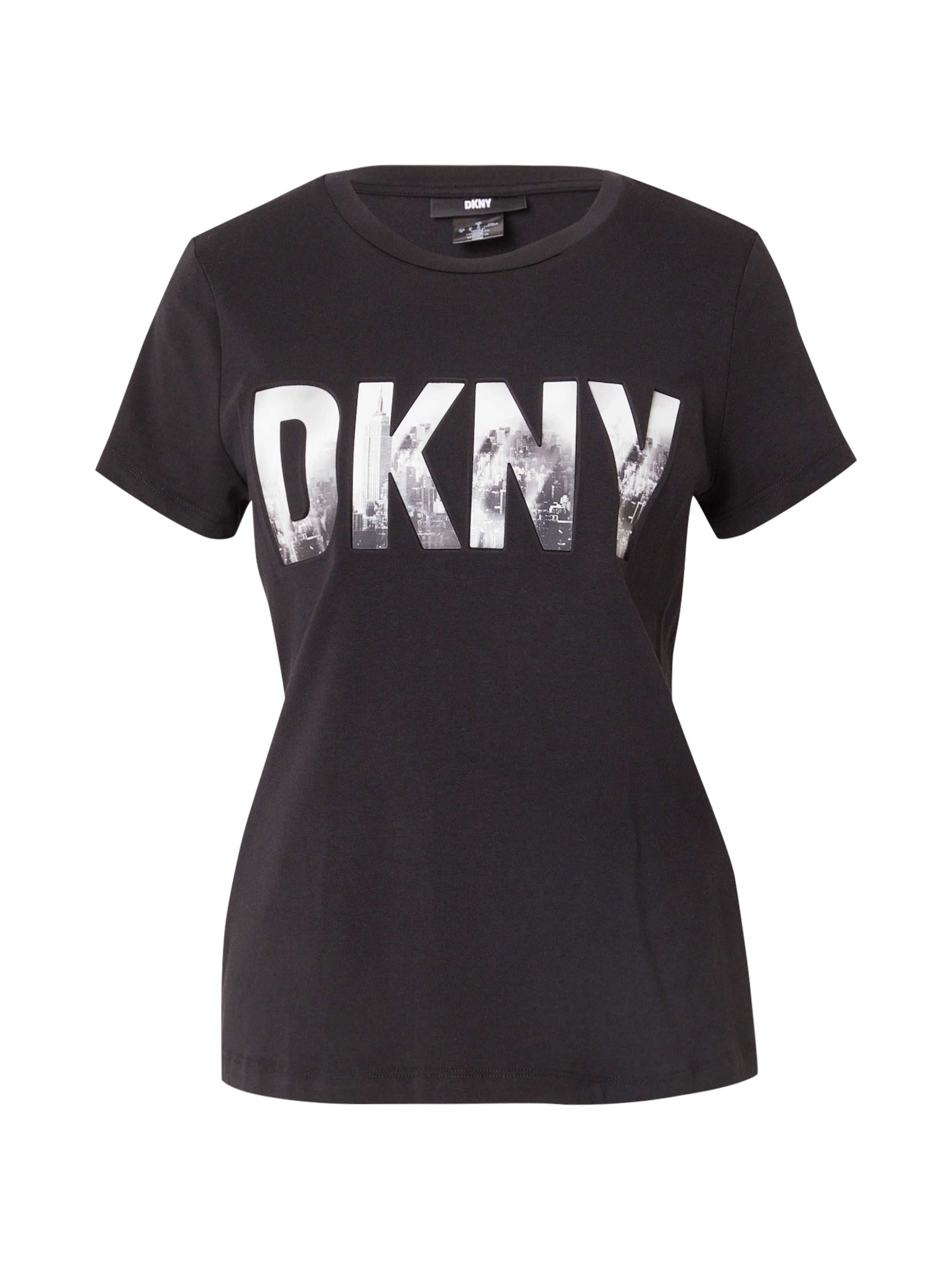 DKNY Shirt 'SKYLINE' in Zwart: voorkant