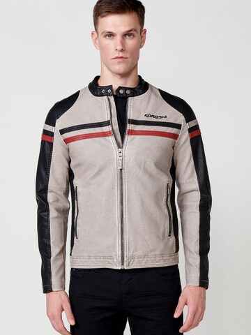 KOROSHI Between-season jacket in White: front