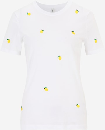 T-shirt 'KETTY' Only Tall en blanc : devant