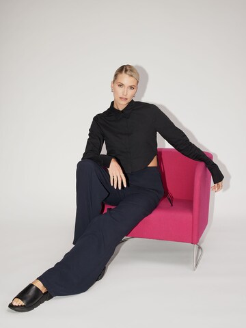 LeGer by Lena Gercke Wide leg Broek 'Paula' in Zwart