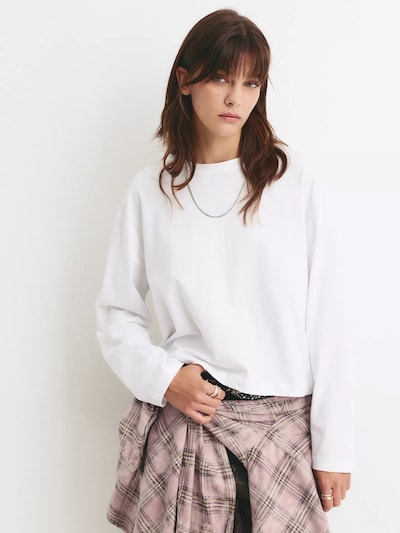 Pull&Bear Shirt in weiß, Produktansicht