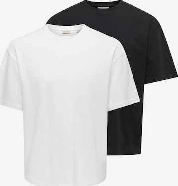 Only & Sons Shirt 'Caspian' in Schwarz: Vorderseite