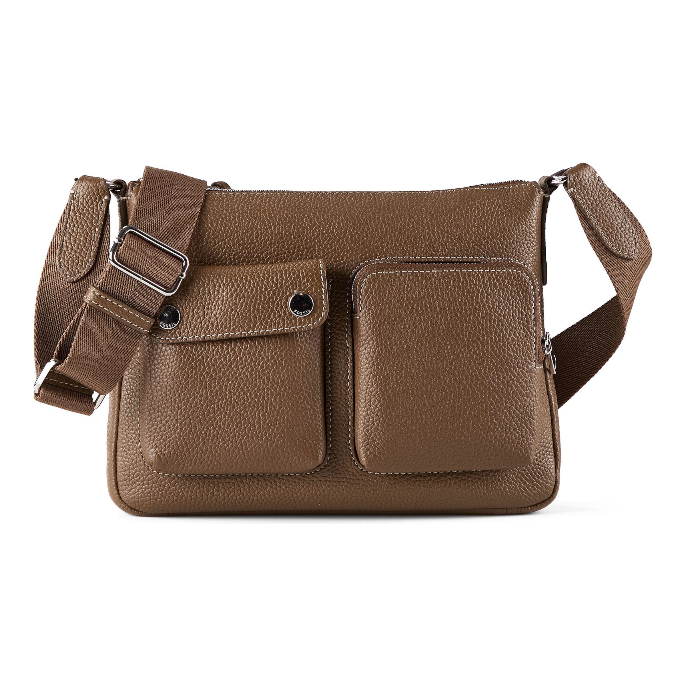 Borsa a tracolla 'Maysen' di FOSSIL in marrone: frontale