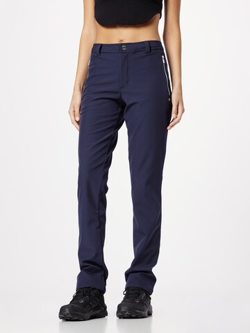 LUHTA Normální Outdoorové kalhoty 'EROTTAJA' – modrá: přední strana