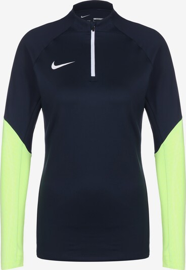 NIKE Sportief sweatshirt 'Strike 23' in de kleur Navy / Neongeel / Wit, Productweergave