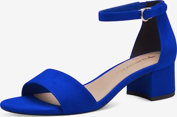 TAMARIS Strap sandal in Blue: front