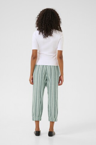 Regular Pantalon Kaffe en vert