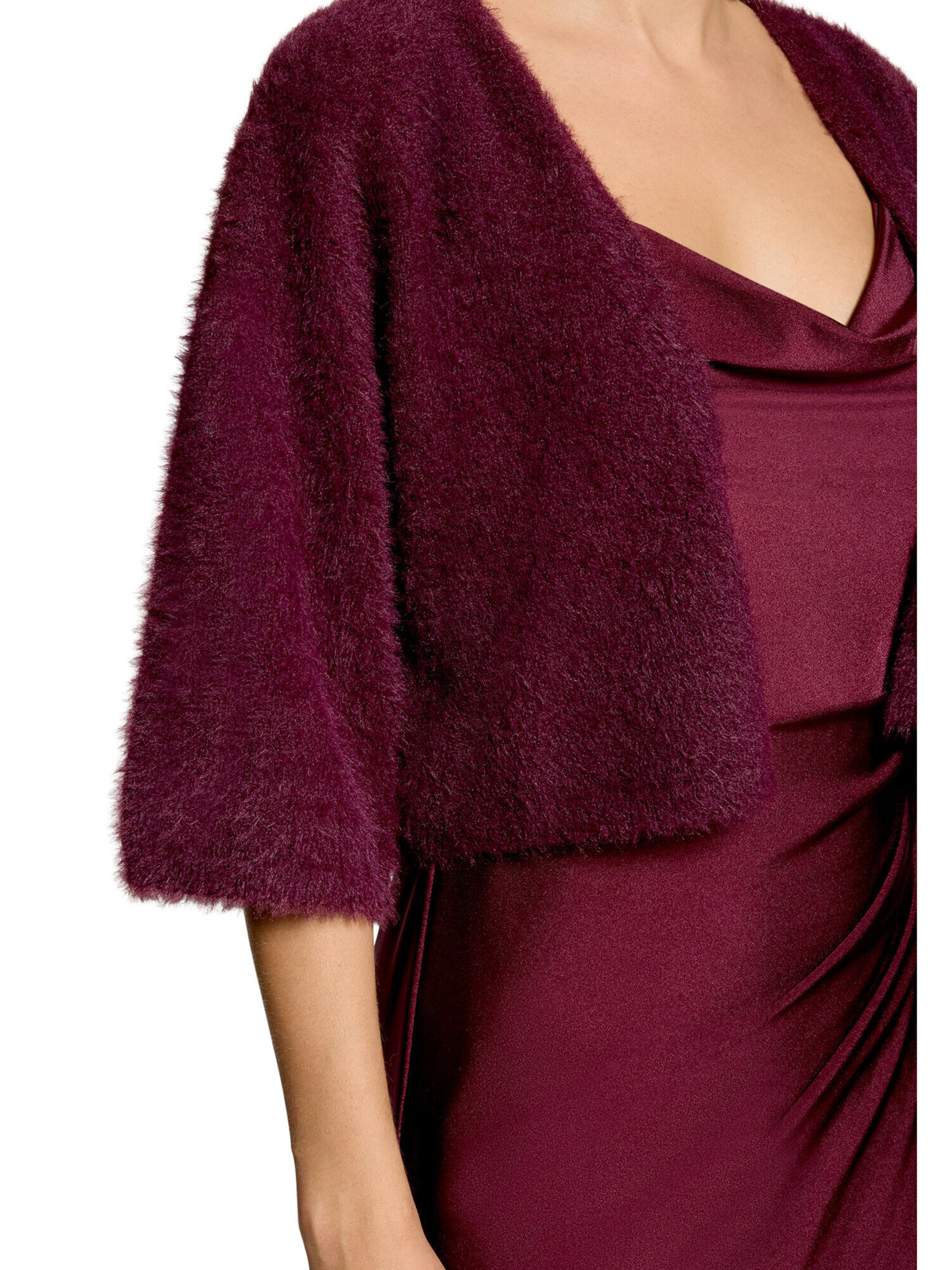 Vera Mont Knit Cardigan in Red