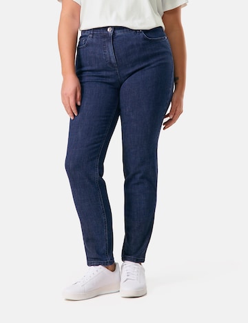 SAMOON Slimfit Jeans in Blau: Vorderseite