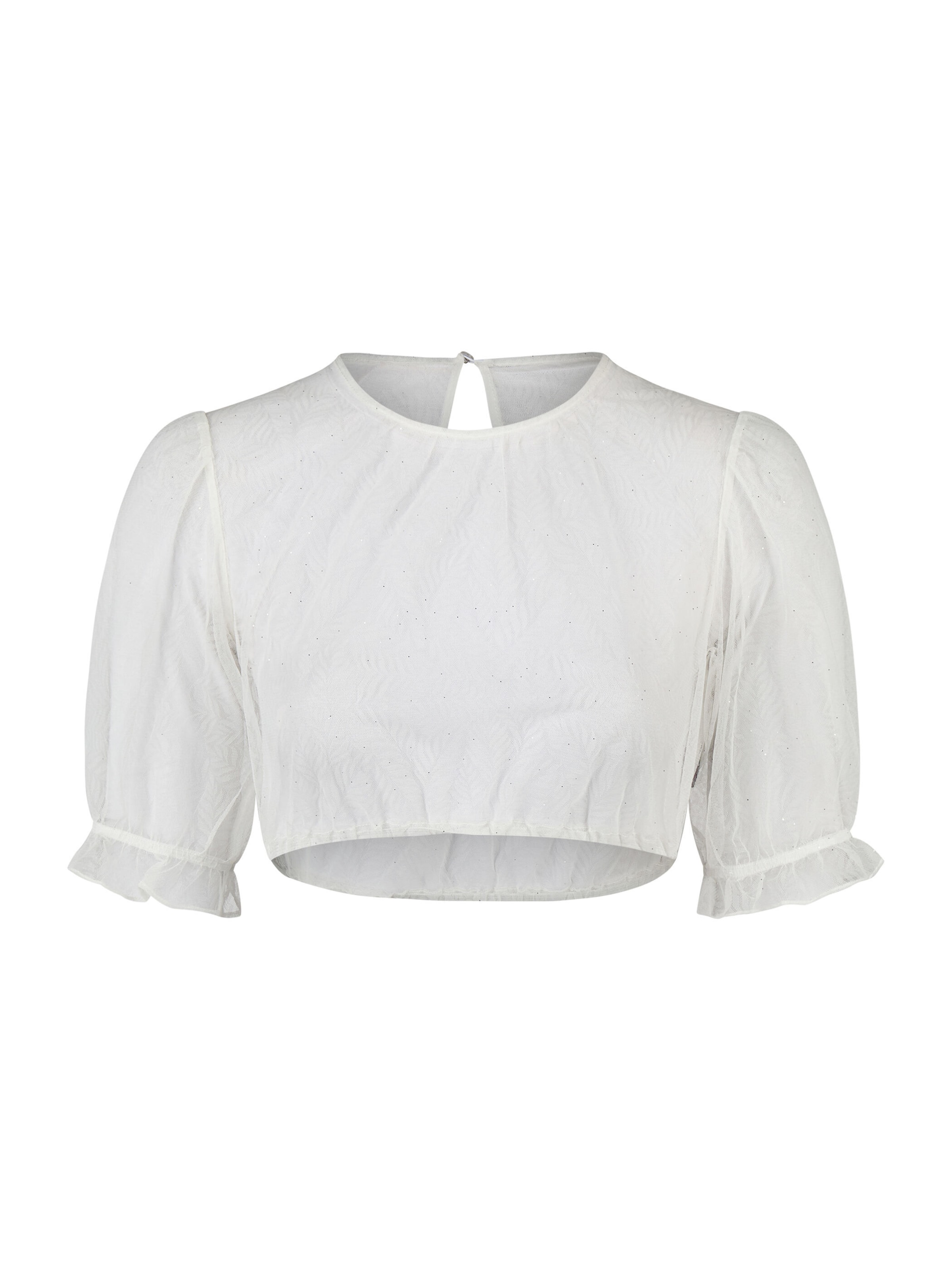Blouse folklorique SPIETH & WENSKY en blanc : devant