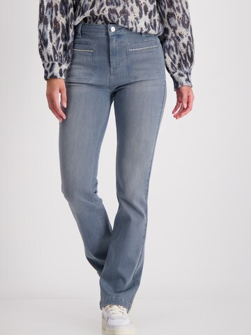 Flared Jeans di monari in blu: frontale