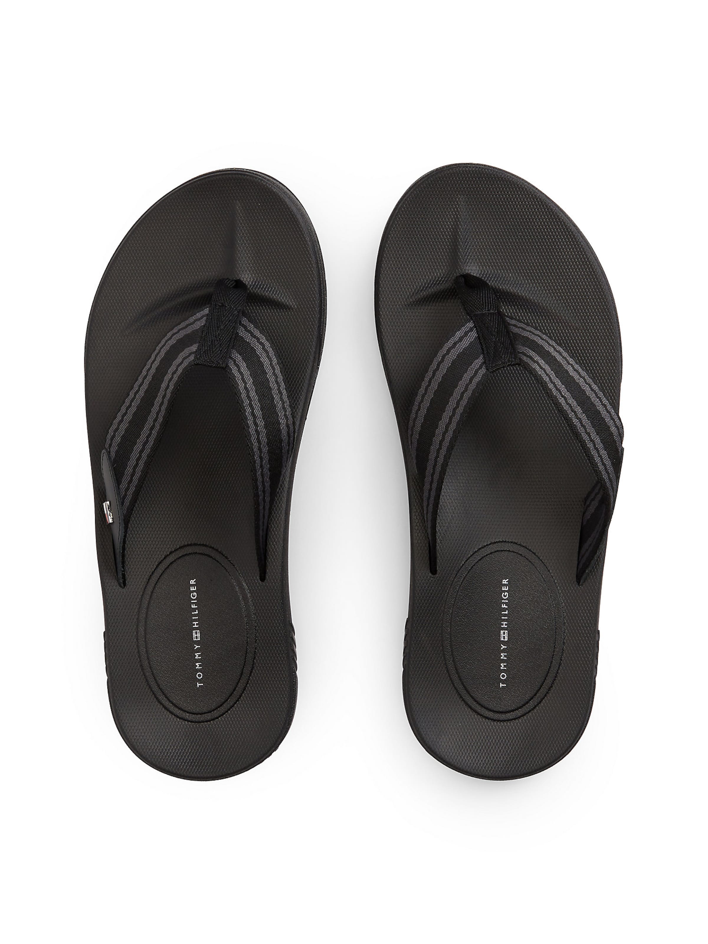 TOMMY HILFIGER T-bar sandals in Black