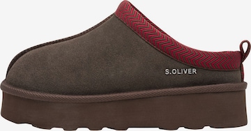 s.Oliver Pantolette in Braun: Vorderseite