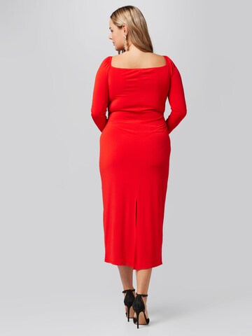 A LOT LESS - Vestido 'Eliza' em vermelho