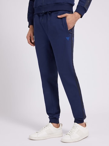 GUESS Tapered Pants in Blue: front