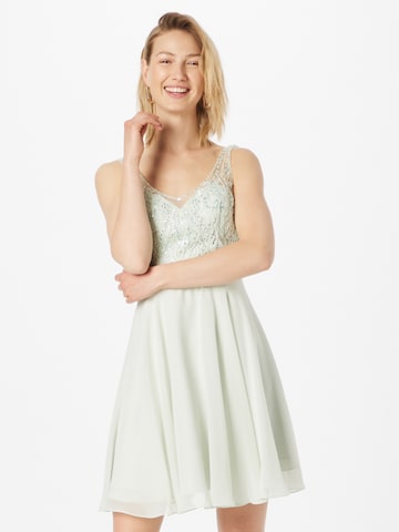 Laona Cocktail Dress in Green: front