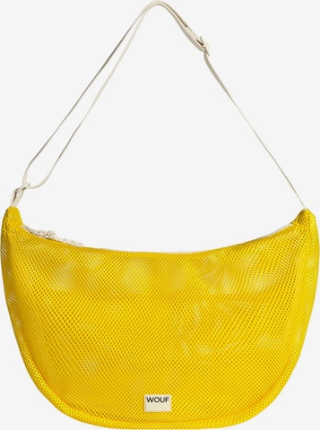 Wouf Schoudertas in Geel: voorkant