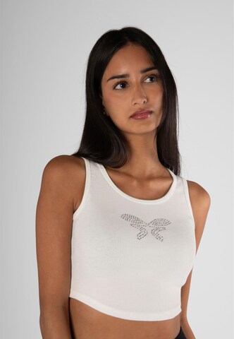 Top di Felicious in bianco: frontale