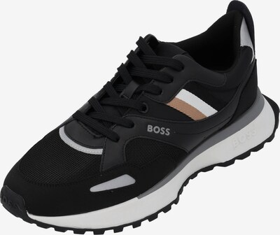 HUGO Sneaker low '50498280' in beige / schwarz / weiß, Produktansicht