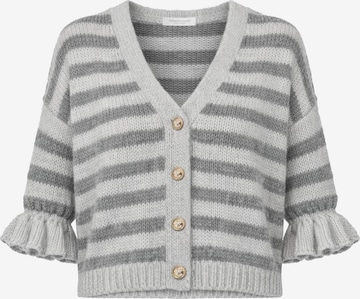 SASSYCLASSY Knit cardigan in Grey: front