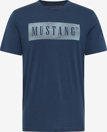 Maglietta 'Austin' di MUSTANG in blu: frontale