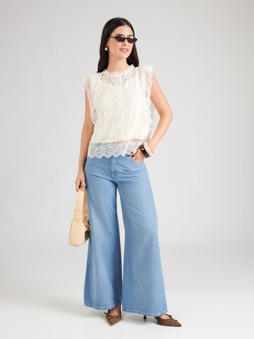 Chemisier QS en blanc