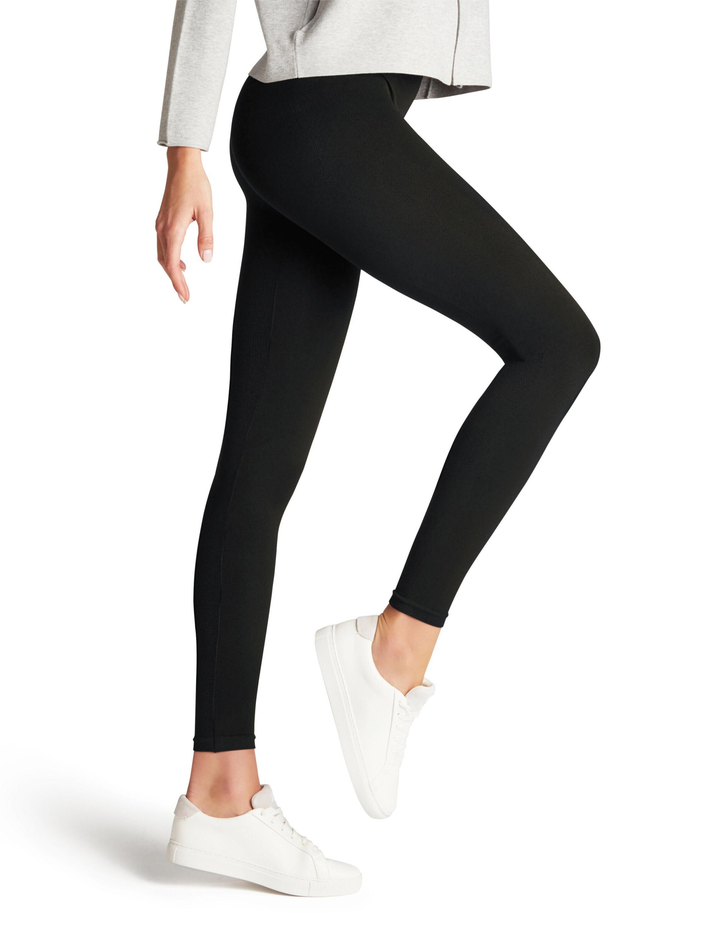 FALKE Slim fit Leggings 'Seamless Shaping' in Black