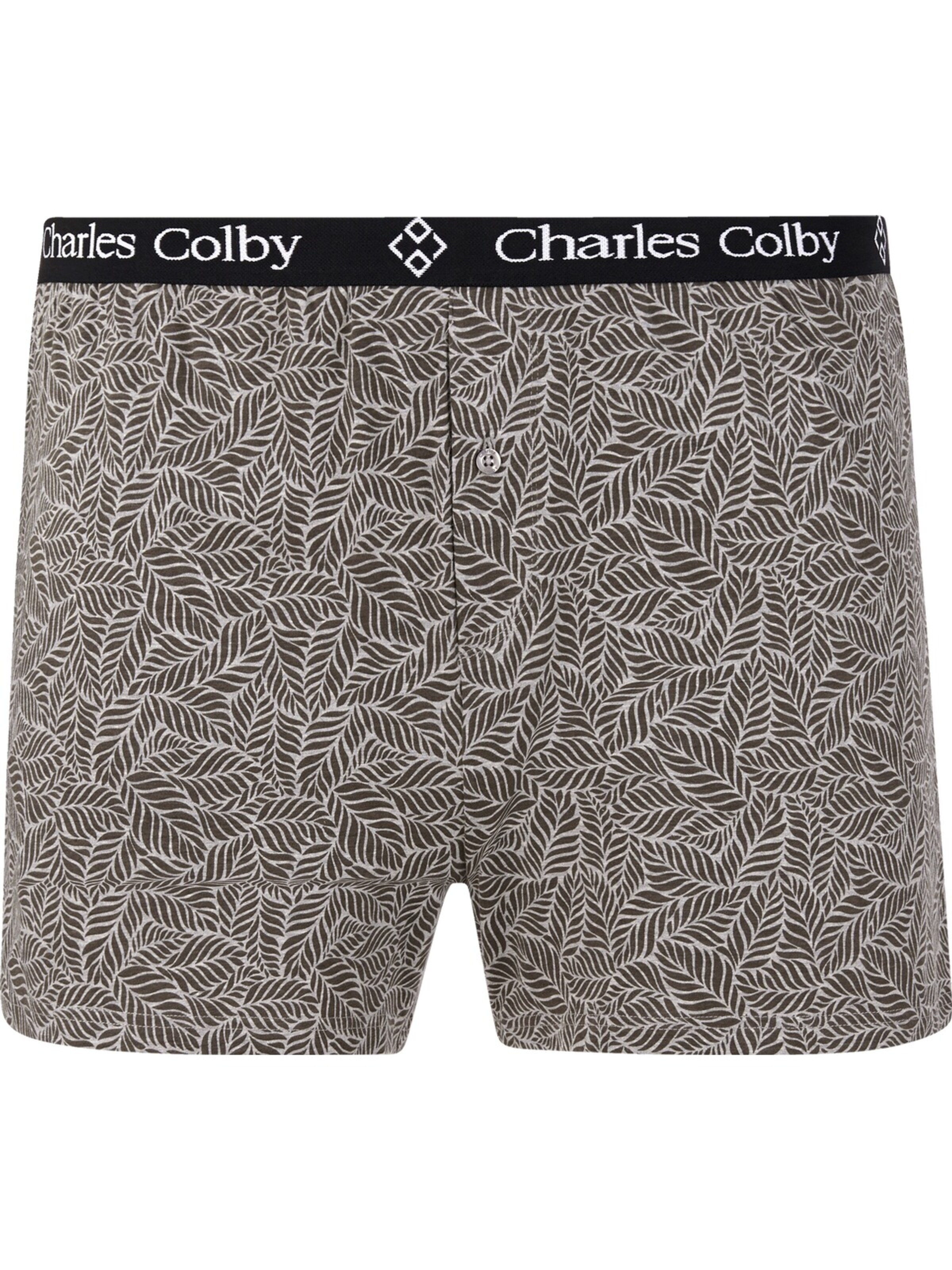 Charles Colby 2er Pack Boxershorts ' Lord Hawkins ' in Grün