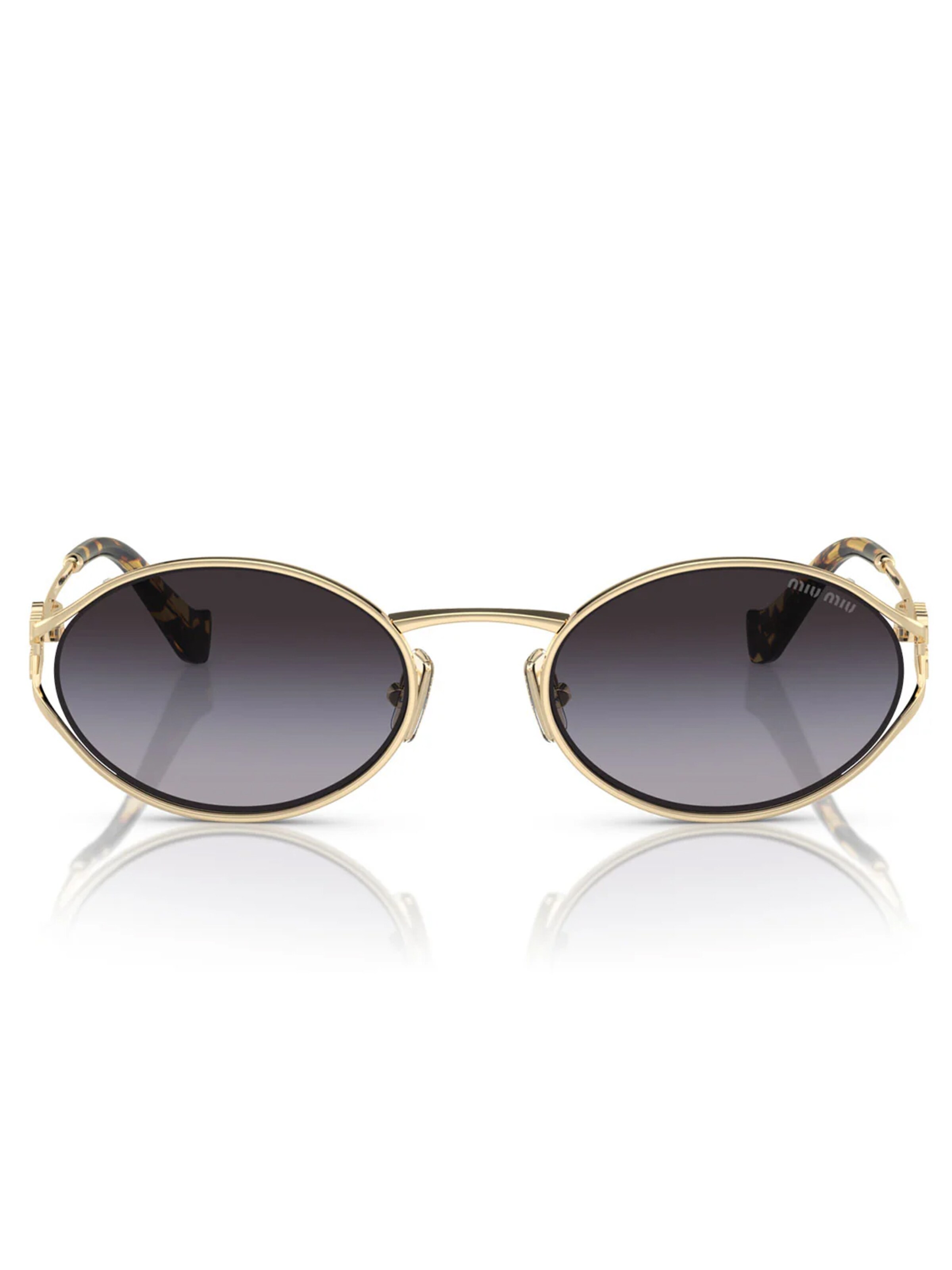 Miu Miu Sunglasses in Gold: front
