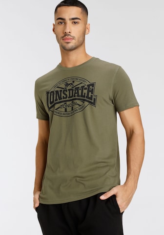 LONSDALE Shirt in Green: front