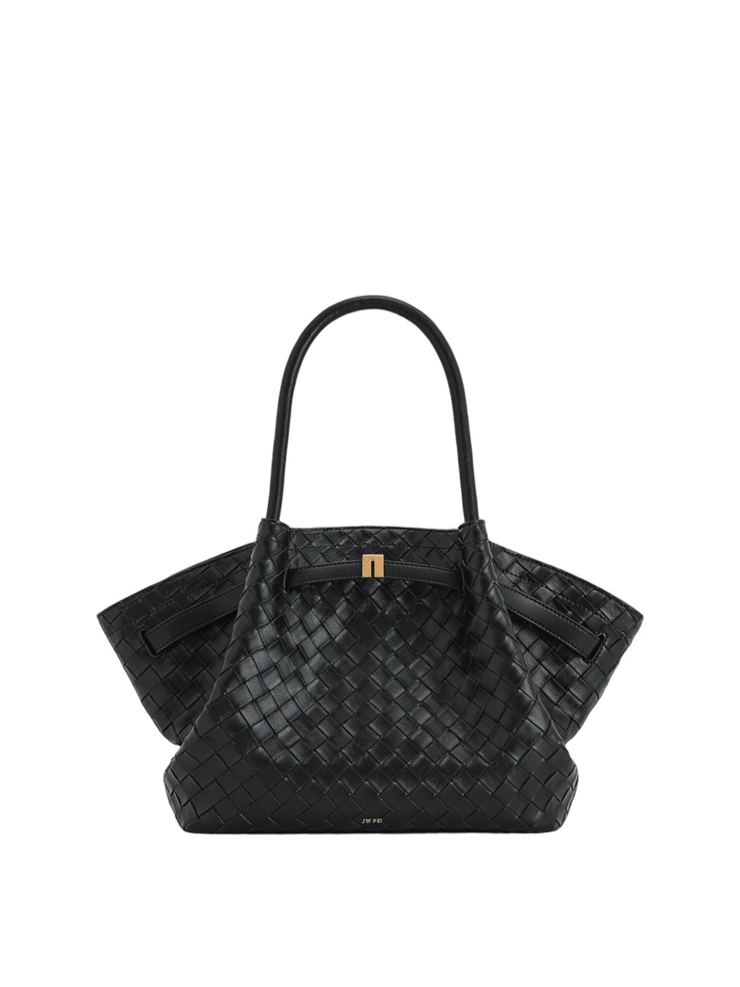 JW PEI "Чанта тип ""Shopper""" 'JW PEI Cabas Hana Large Tressé Black' в черно: отпред