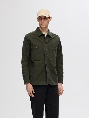 SELECTED HOMME Between-season jacket 'BENT' in Green