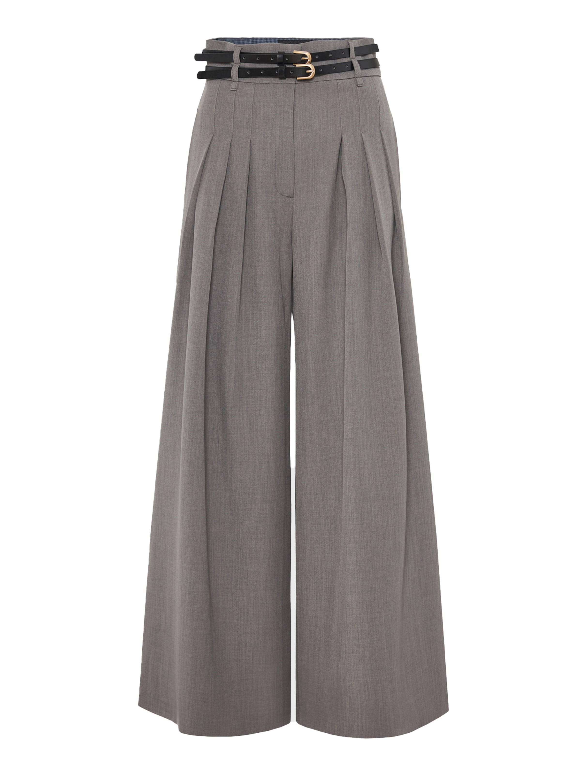 szürke Funky Buddha Élére vasalt nadrágok, Termék nézet