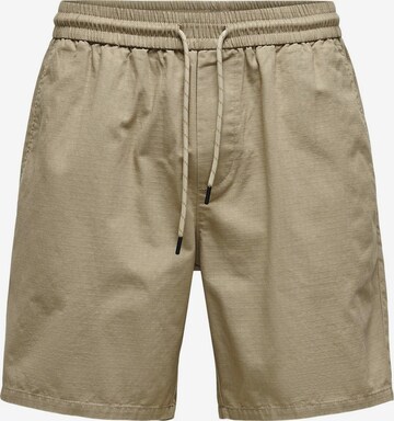 Only & Sons Regular Shorts 'Tel' in Beige: predná strana