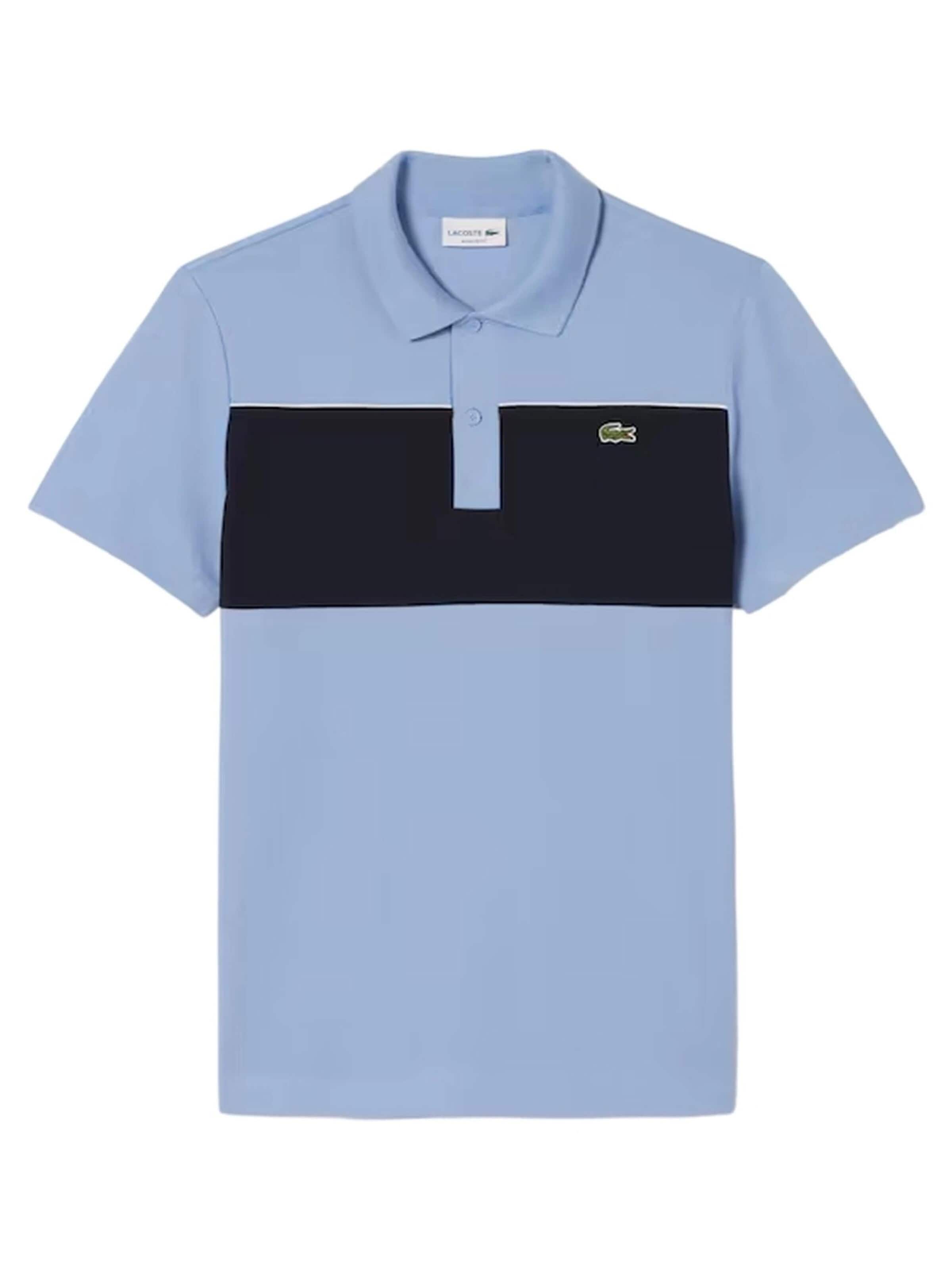 LACOSTEMajica 'Polo lacoste azul regular fit colour block shirt' - plava boja