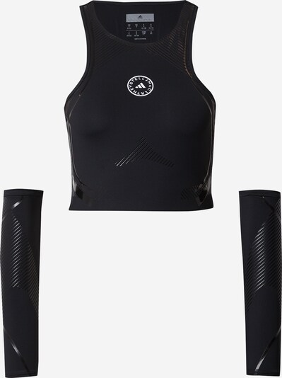 ADIDAS BY STELLA MCCARTNEY Sporttop 'Truepace' in de kleur Grijs / Zwart / Wit, Productweergave