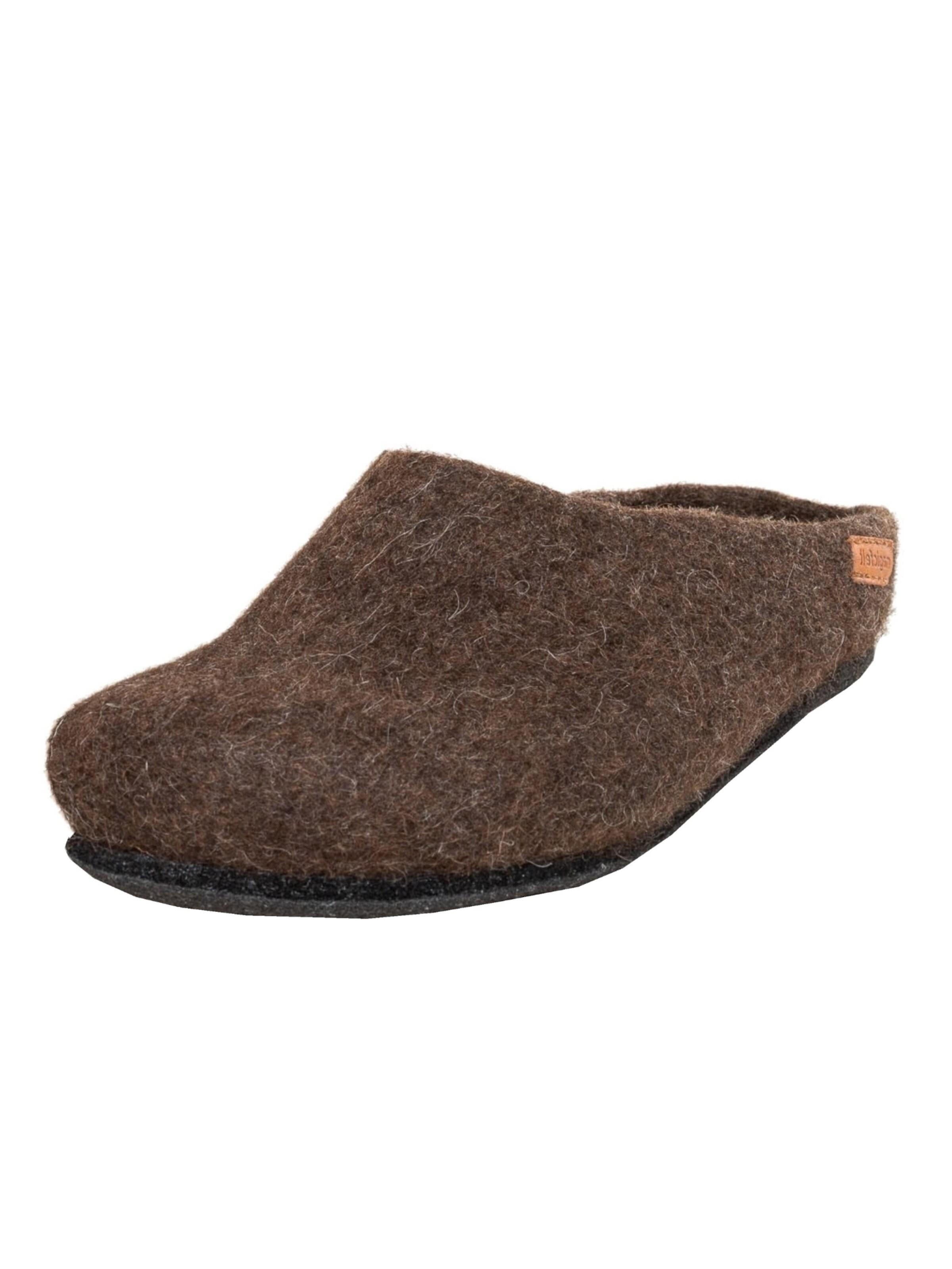 MagicFelt Hausschuh 'Filzpantoffel AT 719'‌‌‌‌‌‌ in Braun: Vorderseite