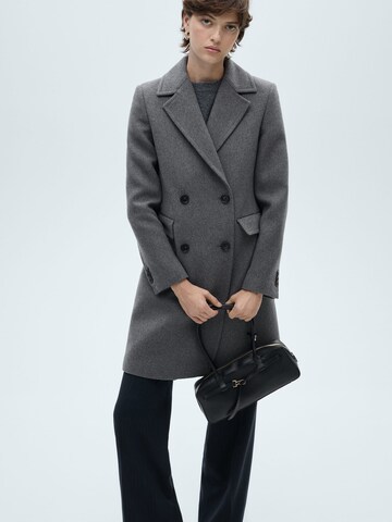 MANGO Between-Seasons Coat 'Dali' in Grey: front