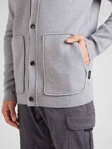 INDICODE JEANS Strickjacke 'Squif' in Grau